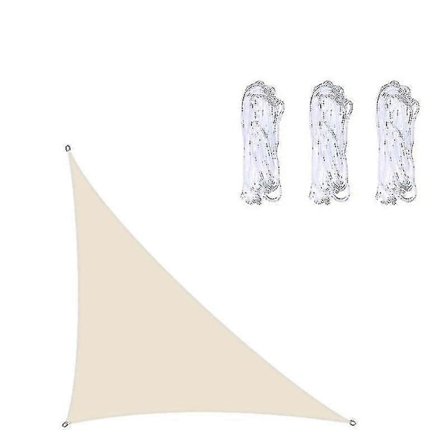 Vanntett Solseil for Hage, Rettvinklet Trekant Solskjerm Seil Baldakin UV-blokk Svømmebasseng Baldakin