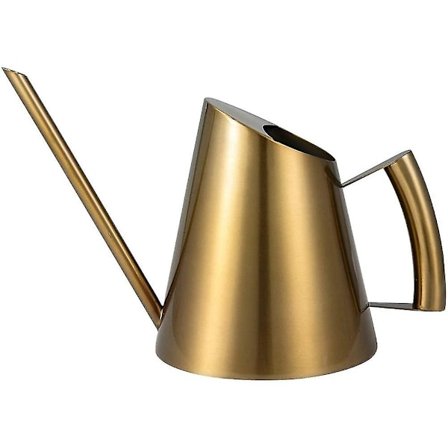 14Oz/400Ml Lille Vandkande Indendørs Rustfrit Stål Stueplante Vandkande Lang Tud (Guld Farve)
