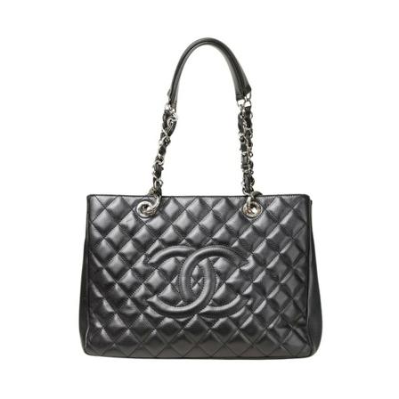 Chanel Vintage, Pre-owned Tote Bags Zwart, Dames, Maat:ONE Size,leer