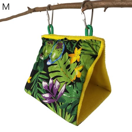 Fugle hængekøje til bur Vinter Varm Rede Plys telt Skjul Papegøje Snuggle Hut Shelter til søvn og hvile