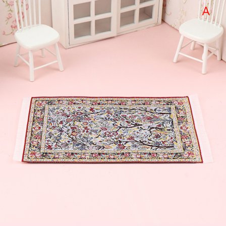 1Pc 1:12 Dukkehus Miniatyr Gulv Teppetrekk Teppe Gulvmatte