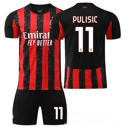 jalkapallopaita jalkapallovaatteet lapset AC Milan Home Kit Christian Pu
