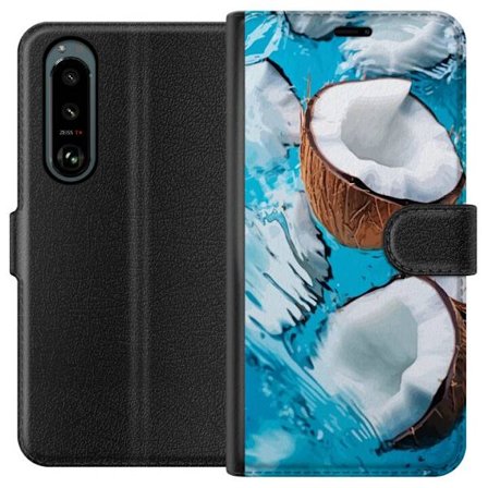 Kompatibelt Plånboksfodral till Sony Sony Xperia 5 III Kokosnötter Pool Sommar Hav Strand