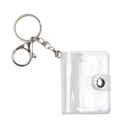 8 Siders Mini Fotoalbum Nøglering Instant Billedalbum Vedhæng Foto Opbevaring Interstitiel Lomme Nøglering Kæreste Minde