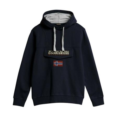 Napapijri, Hoodies Blauw, unisex, Maat:L