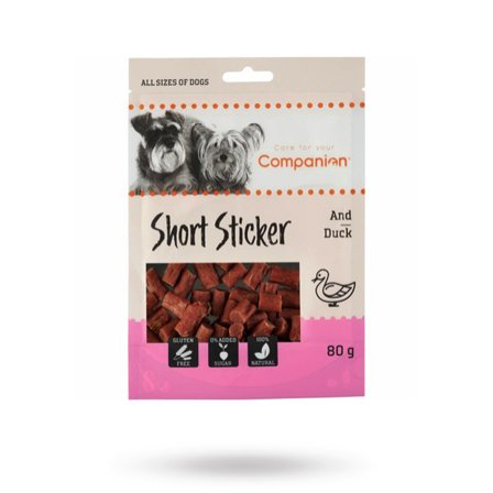 Companion - Companion Short Duck Sticks 80g - Matskål, hundgodis & tuggisar