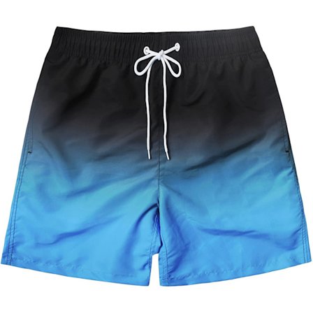 Badbyxor för män, snab torkande badshorts för stranden, färgförändrande fladdermus