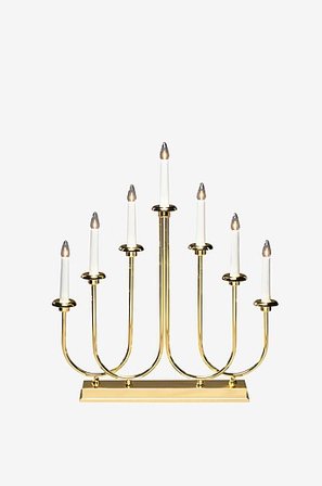 Jotex - Højde 53 Cm Messing - El-lysestage - Køb Adventslysestager hos Jotex