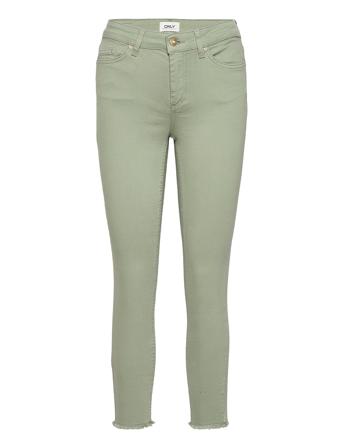 Onlblush Life Mid Sk Ankraw Col Pnt Skinny Jeans Grøn ONLY