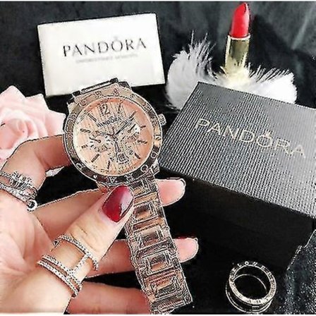 Rostfritt stål Damklocka Pandora Armbandsur Dam Pandora Armbandsur Dam