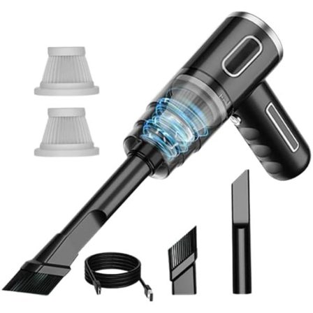 Bil Støvsuger - Kraftfuld Bil Støvsuger - 29000Pa Kraftig Sugeevne - Sort