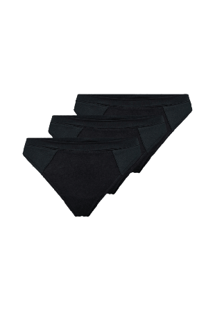 JBS of Denmark Ekologisk Bambuviskos, 3-pack String Trosa, Svart Bh Dam XL