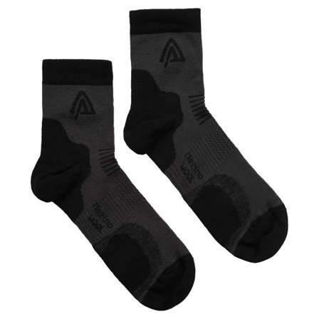 Aclima Running Socks 2-Pack Unisex workout socks Black 32-35