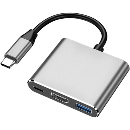 USB C Dockingstation, USB C Hub Multiport Adapter | 5 GBps Dataöverföring 4K USB C Hub PD 100W Laddning för Type-C Laptop