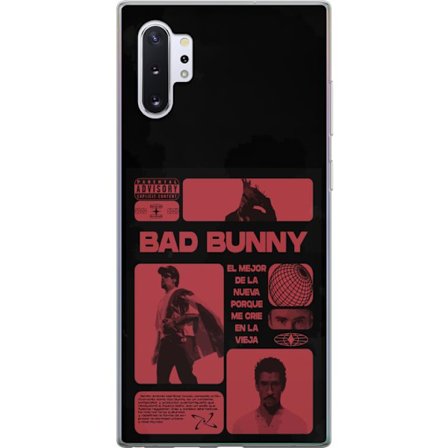 Kompatibelt Mobildeksel til Samsung Galaxy Note10+ Bad Bunny NFL-inspirert skjoldlogo med amerikansk fotball og stjerner
