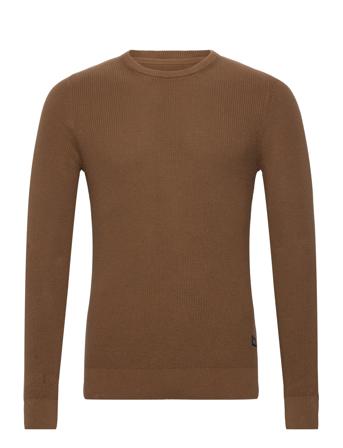 Bhcodford Crew Pullover Tops Knitwear Round Necks Khaki Green Blend