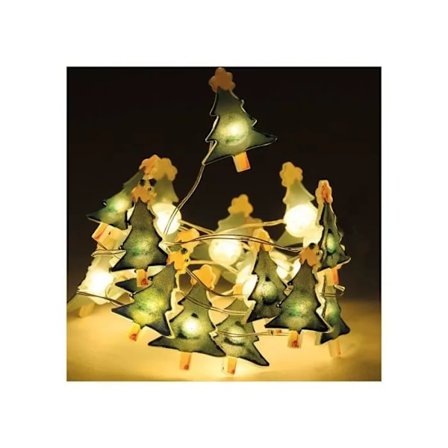 |NN| Garland med 20 lysdioder dekorative mønstre 1,05m - GENERIC - Hvit - Voksen