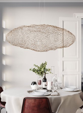 Hayden taklampe L115 -gyllen