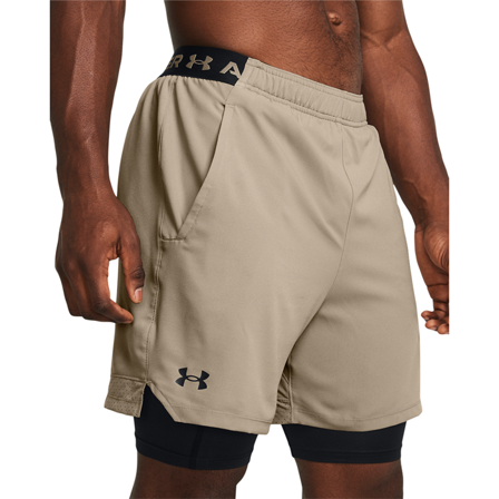 Under Armour Vanish Woven 2-i-1 Shorts Beige