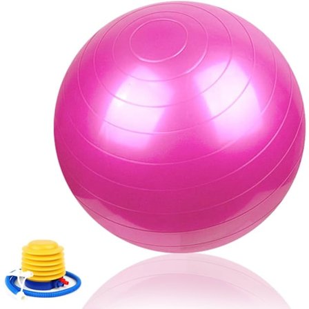 Træningsbold Graviditetsbold, Balancebolde til Yoga, Træningscenter og Stabilitet, Anti-Sprængningsfødselsbold med Hurtig Pumpe