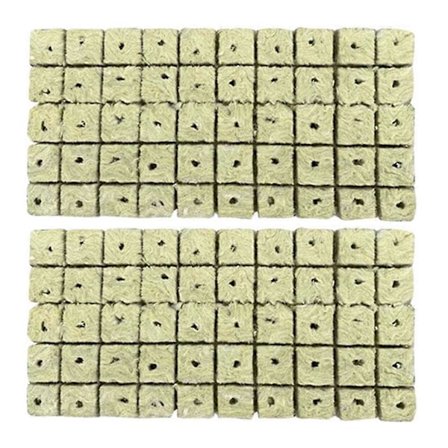 100 stk. Stenulds Hydroponisk Dyrkningsmedie Starter Cubes Plant Cubes Haveartikler (FMY)