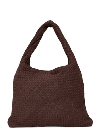 Gina Tricot Braided Large Bag - Brown - ONE SIZE