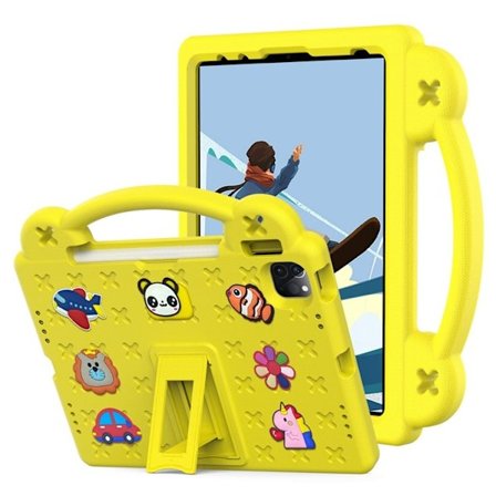iPad Pro 11 (2018/2020/2021/2022) Skal EVA Kickstand Shockproof - Gul