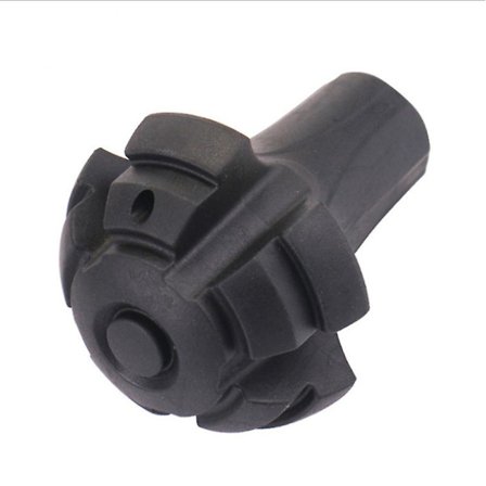 4-pakning med svært slitesterke gummiputer (erstatningsføtter/ben/tupper/hetter) for turstaver - Nordic Walking-staver