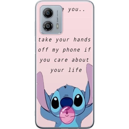 Kompatibelt Mobilskal till Motorola Motorola Moto G53 Stitch Lycka till