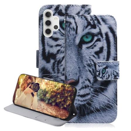 Plånboksfodral Samsung Galaxy A32 5g - Vit Tiger