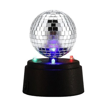 Discokula Ljus Cool Disco Spegellampa Batteridriven Strobe Ljus Ljus Nattlampa Klubbscen Rekvisita För Bröllopsshow Klubb