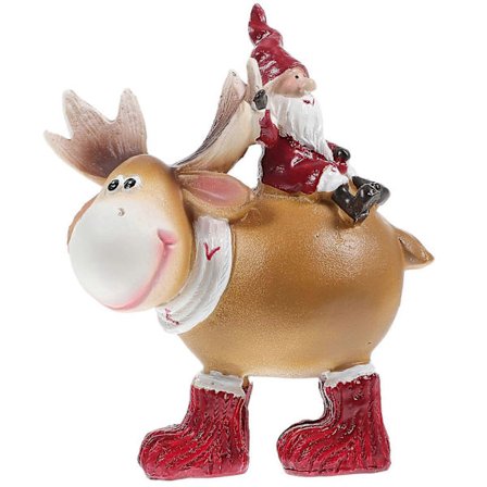 Ruskea hirven sarvi koriste työpöydälle tai kodin sisustukseen (1 kpl)[D]