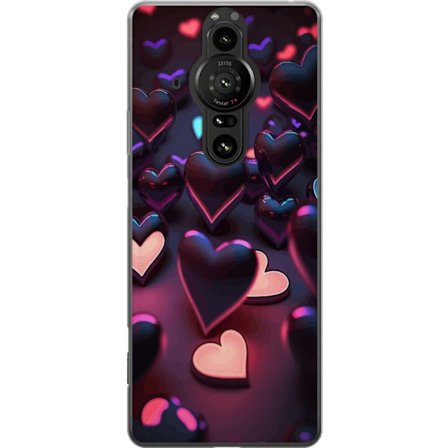 Kompatibelt Mobildeksel til Sony Sony Xperia Pro-I Midnattshjerter