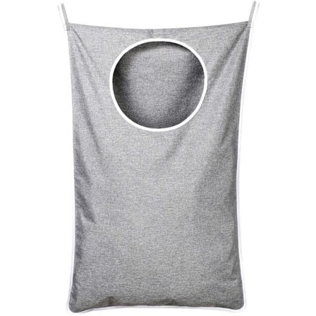 Oxford Stoff Plassbesparende Dørhengende Vaskeripose + 2 Rustfrie S