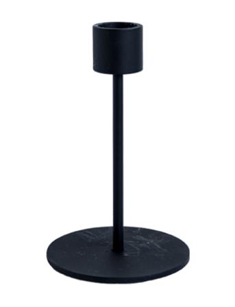 Candlestick 13Cm Home Decoration Candlesticks & Tealight Holders Candlesticks Svart Cooee Design