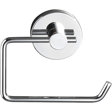 Väggmonterad toalettpappershållare, toalettpappershållare för badrum och toalett, kromad metall, 8*12*6 cm