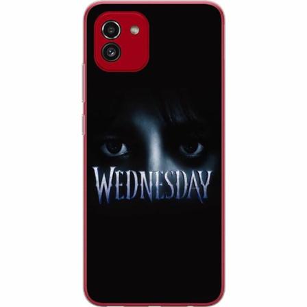 Samsung Galaxy A03 Genomskinligt Skal Wednesday Addams