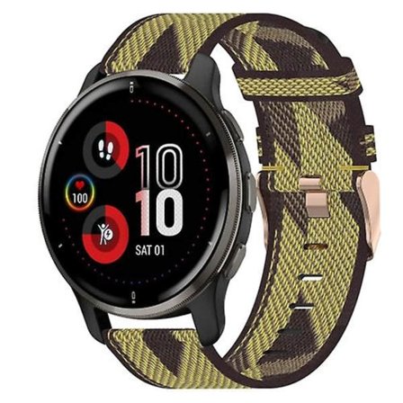 For Garmin Venu 2 Plus 20 mm nylon vevd klokkerem