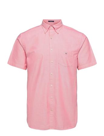 Reg Oxford Shirt Ss Bd Kortermet Skjorte Rosa GANT*Betinget Tilbud