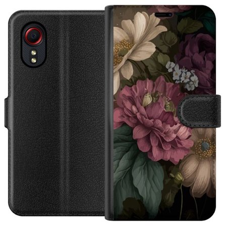 Yhteensopiva Lompakkokotelo Samsung Galaxy Xcover 5 Kukat