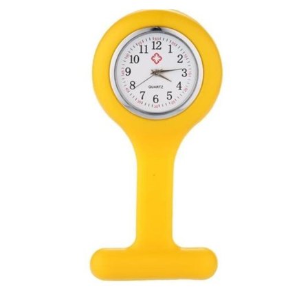 Silikon Sjuksköterskeklocka Tunika Kvarts Fickur Brosch Tvättbar