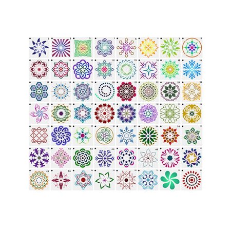 56kpl/ set Mandala Dotting Tool Maalausmallit Savityökalut