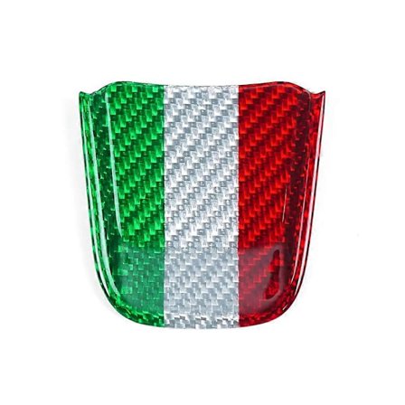 Äkta Kolfiber Bil Ratt Nedre Trim Klistermärke Hak Klistermärke för Fiat 500 Abarth 595 2020-2