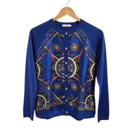 Versace Pre-owned Vest , Blauw , Dames , Maat: S Vintage Tops