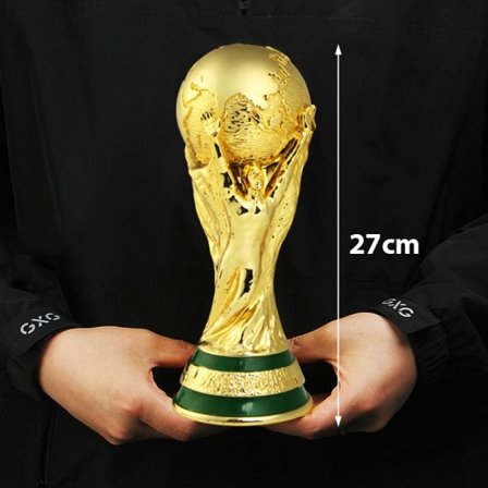 World Cup Soccer Trophy Resin Replica Trophy Modell Fotbollsfläkt 27cm