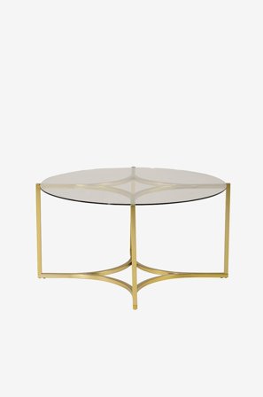 Furniture Fashion - Soffbord Kivik, Ø 90 cm - Transparent - Soffbord - Från Homeroom