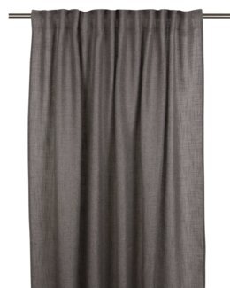 Multibandslängd Brooklyn enfärgad linnelook 2-pack Ljusgrå - 140x280 cm - Fondaco