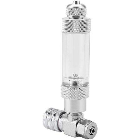 Akvarium CO2-kontrollventil i rustfritt stål Akvariesystem CO2-regulator Aq