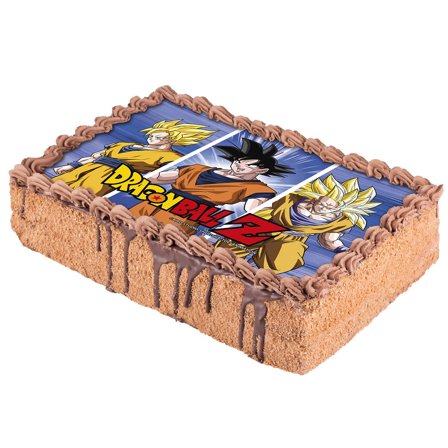 Dragon Ball Tårtbild Rektangulär
