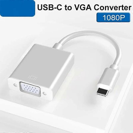 USB C till 4K HDMI-kompatibel VGA-adapter Typ C-hubb för S10 MacBook Pro 2019 2018 MacBook Air LenovoYoga Dell XPS 13